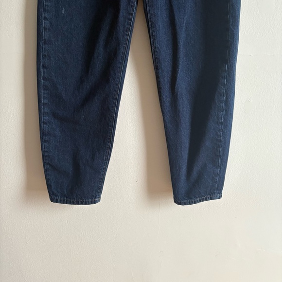 Banana Republic Sz 25 High Rise Dark Blue Wash Barrel Jeans - Picture 4 of 12